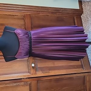 Speechless dress Lg empire waist embellish pleated skirt full lining special occ